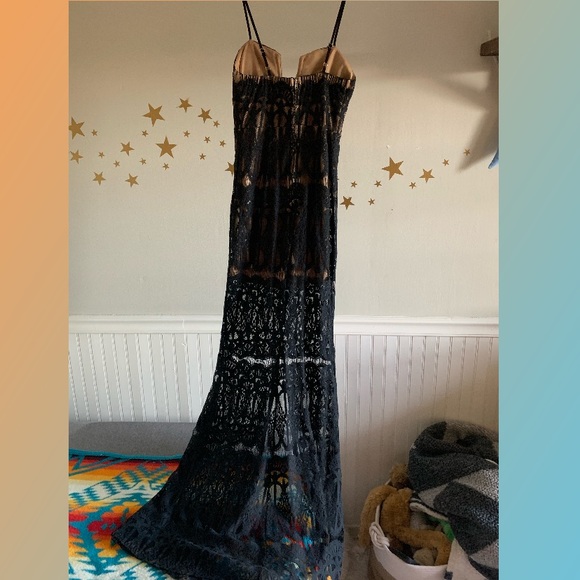 ANGL Black Lace Dress - Picture 3 of 8